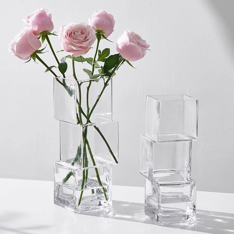 Luxuriöse handgefertigte unregelmäßige Glasvase – Modernes und einzigartiges Design