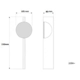 Wave | Nordic Moderne Minimalistische RVS Wandlamp voor Sfeervolle Verlichting