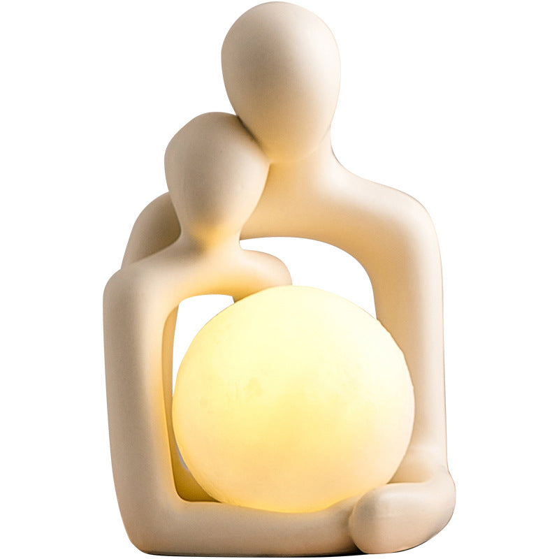 Skandinavische Lovers Tischlampe